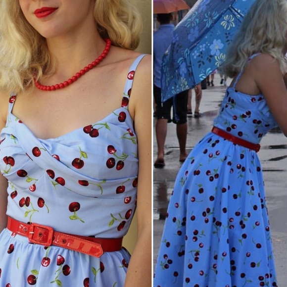 Stop Staring Jennifer Swing Dress in Cherry Print - Picture 3 of 10